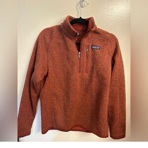 Patagonia Rust Zip-Up Sweater